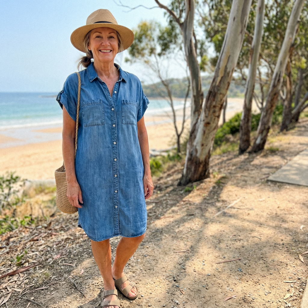 Olivia Rose Denim Shirt Dress