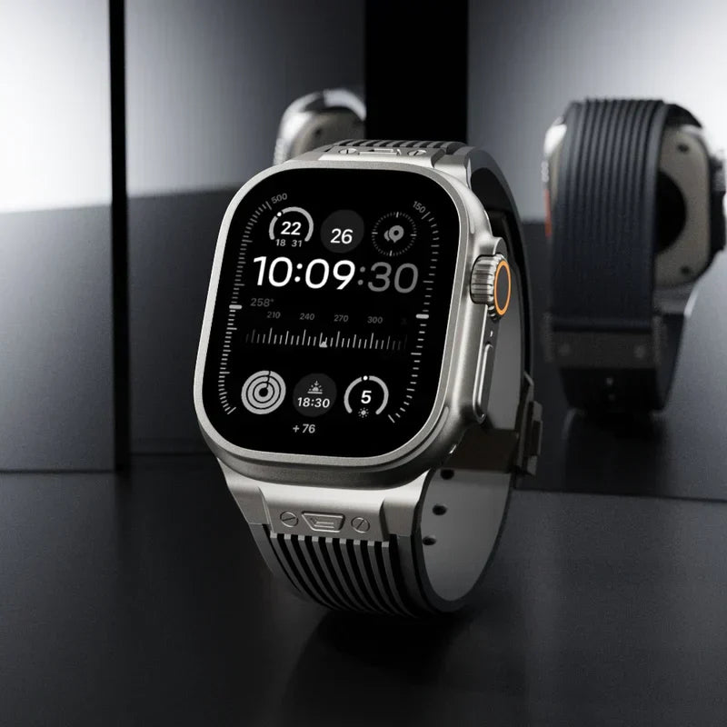 Montreal Streamlined Silicone Apple Watch Band