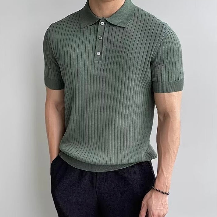 LANGFORD Knitted Polo Shirt