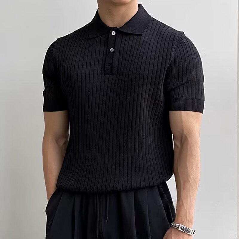 LANGFORD Knitted Polo Shirt