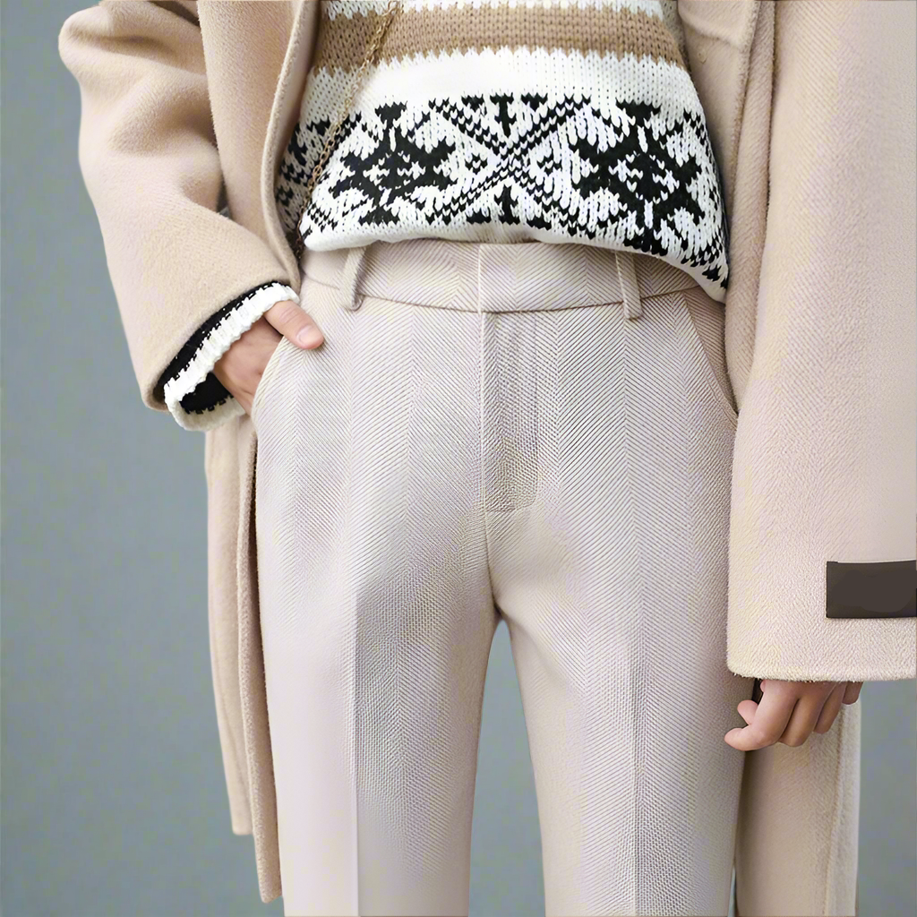 Clara Woods Herringbone Trousers