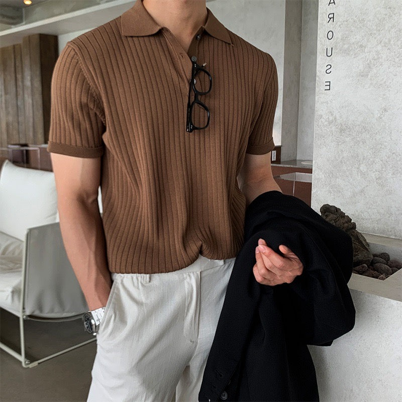 LANGFORD Knitted Polo Shirt