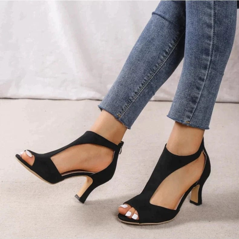 Clara Lay Satin Heels