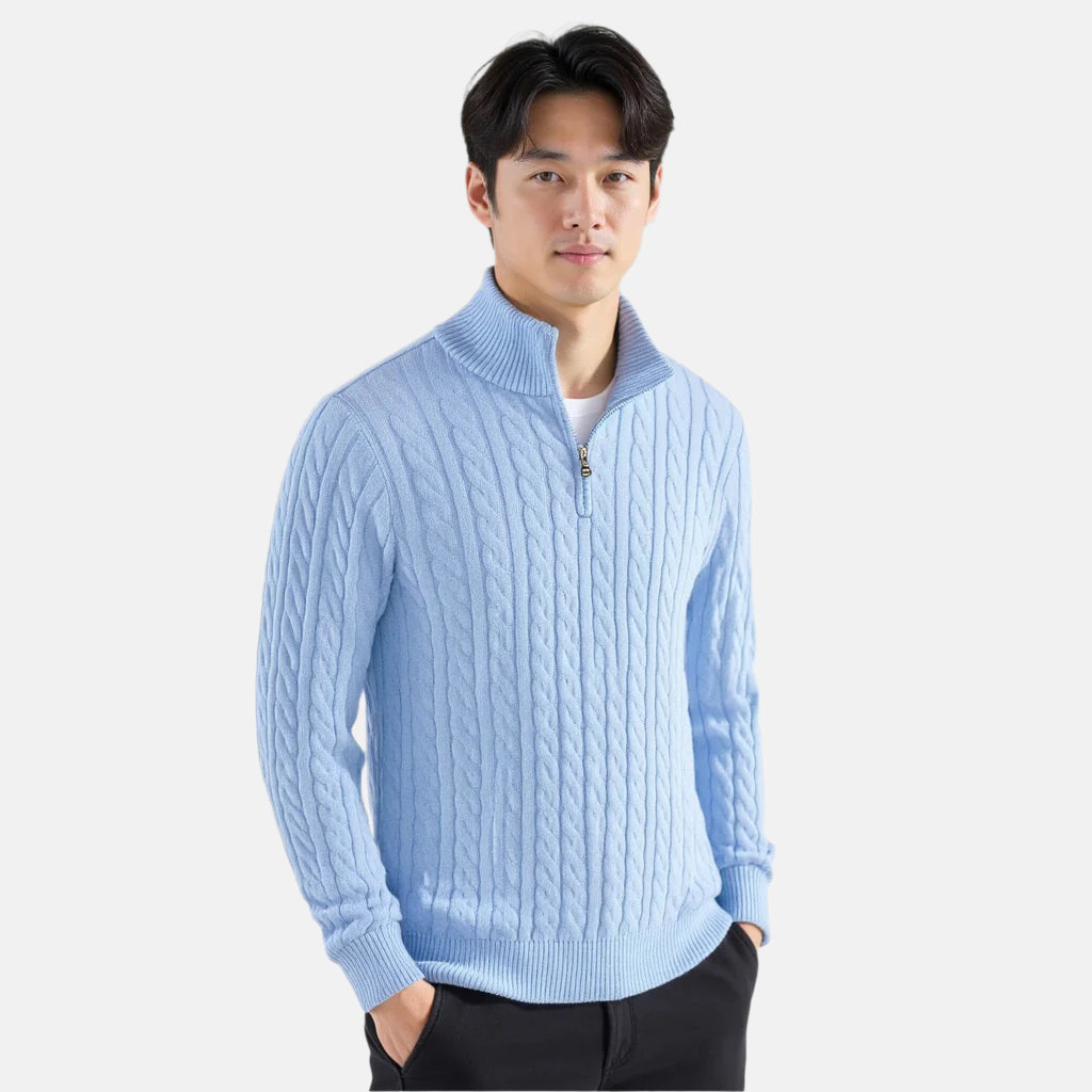 St. Vincent Zipped Cable Sweater