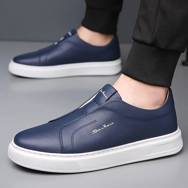 Logan Pierce Leather Sneakers