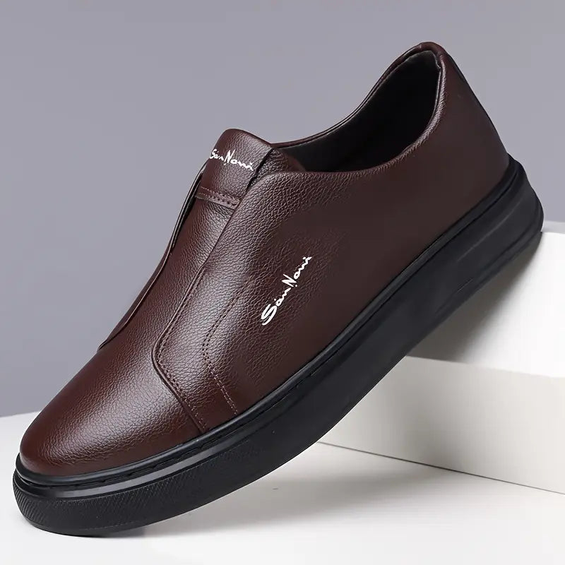Logan Pierce Leather Sneakers