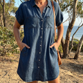 Olivia Rose Denim Shirt Dress