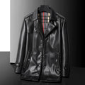 Dave Harrington Mid Length Leather Jacket