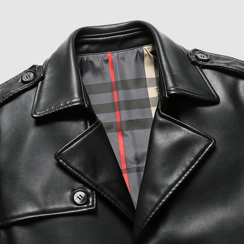 Dave Harrington Mid Length Leather Jacket