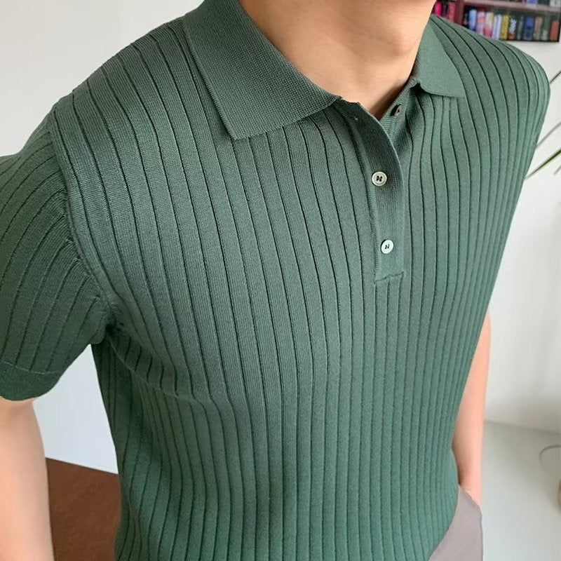 LANGFORD Knitted Polo Shirt