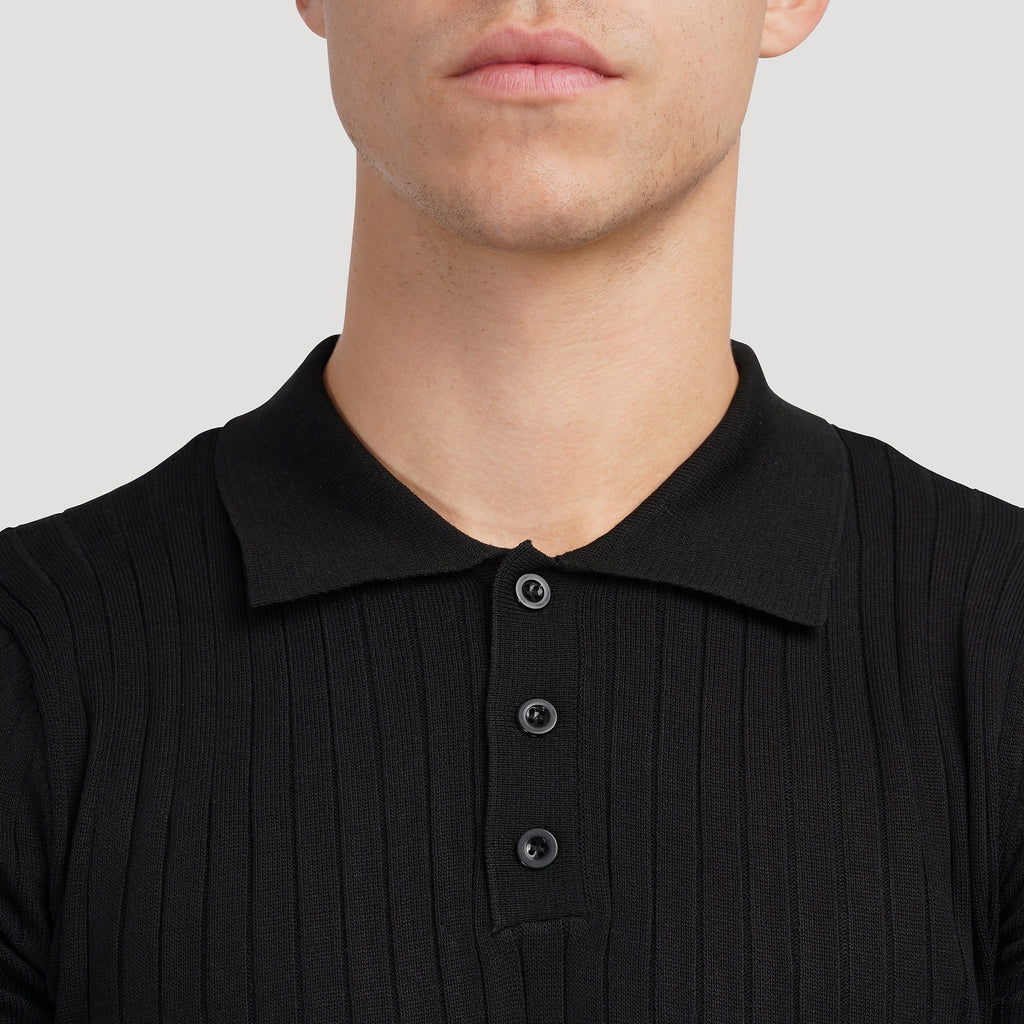 LANGFORD Knitted Polo Shirt