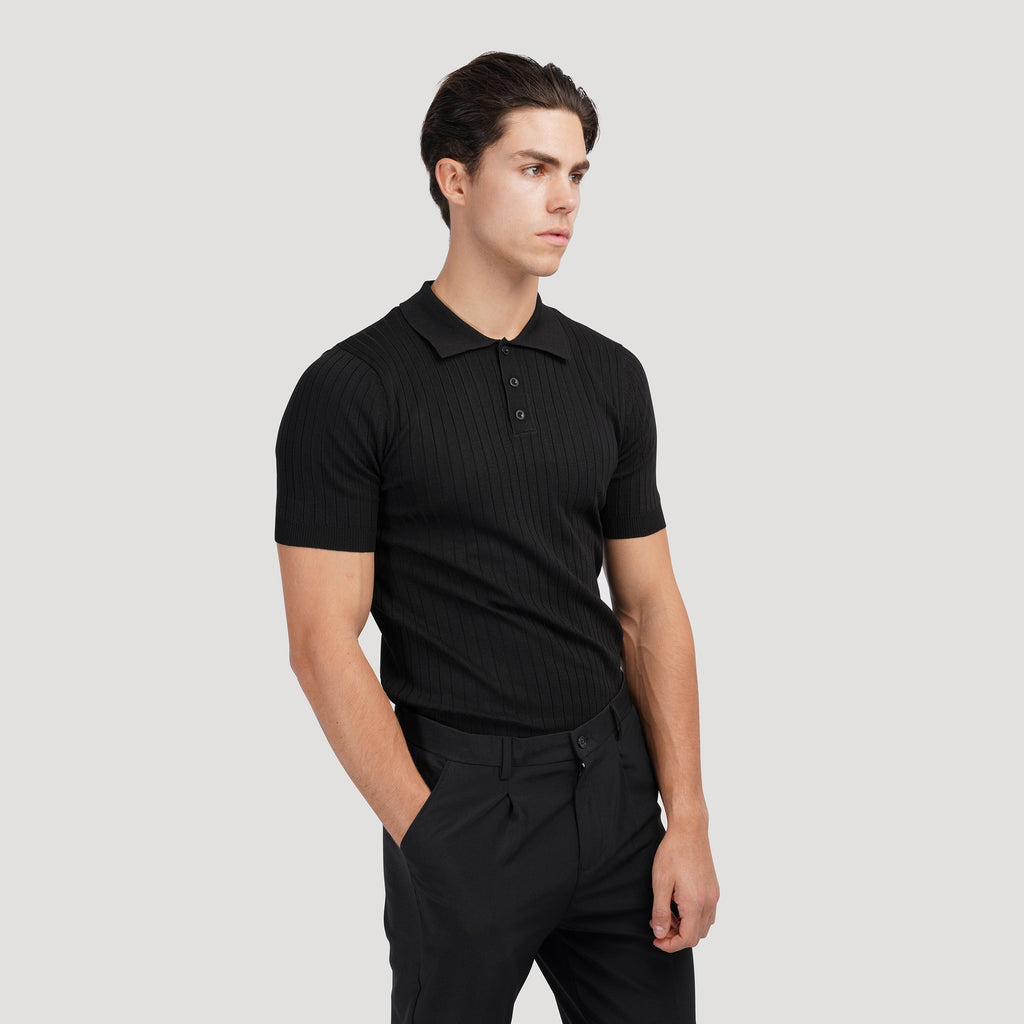 LANGFORD Knitted Polo Shirt