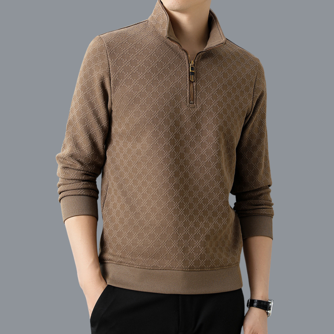 Maxwell Chequered 1/4 Zip