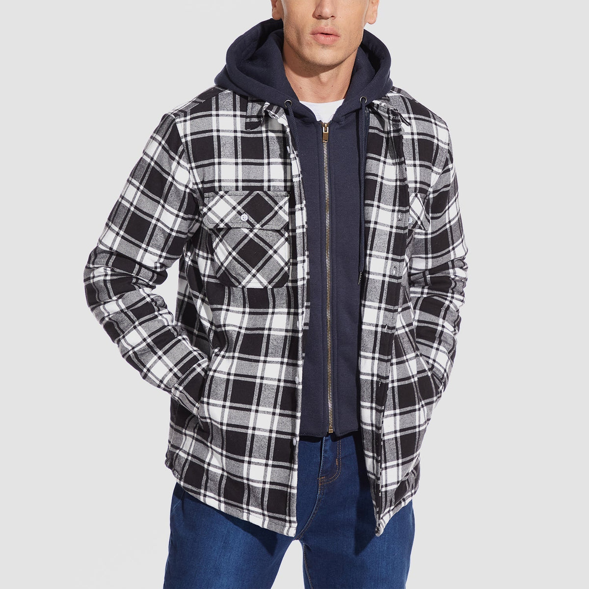 Santino Flannel with Removable Hood