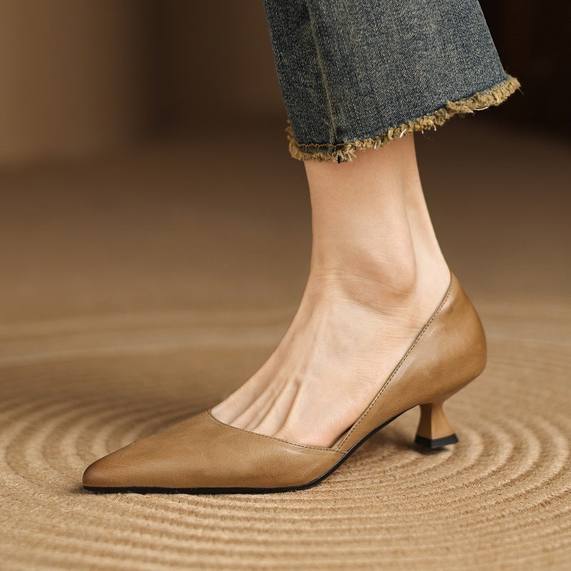 Cara Madson Genuine Leather Heels