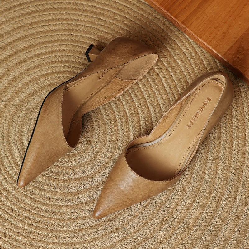 Cara Madson Genuine Leather Heels