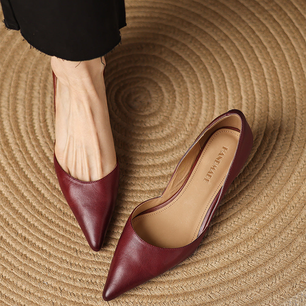Cara Madson Genuine Leather Heels