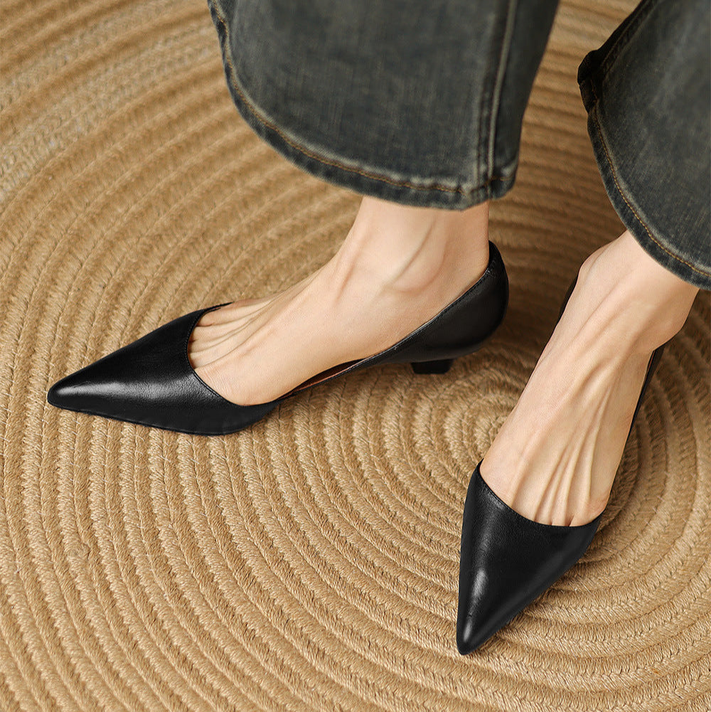 Cara Madson Genuine Leather Heels