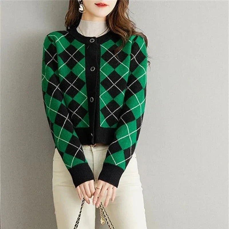 Clara Woods Argyle Top