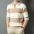 Lorenzo Don Striped Polo Pullover