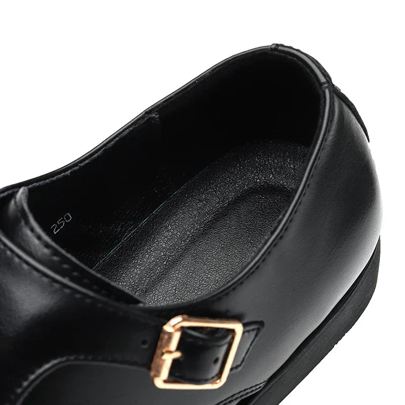 Dan Anthony Leather Monk Shoes