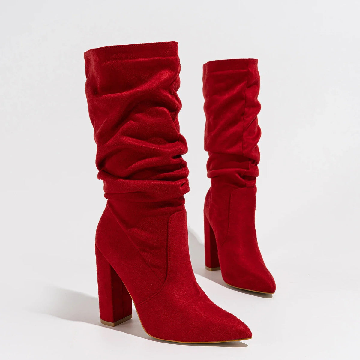 Camille High-Heel Suede Boots