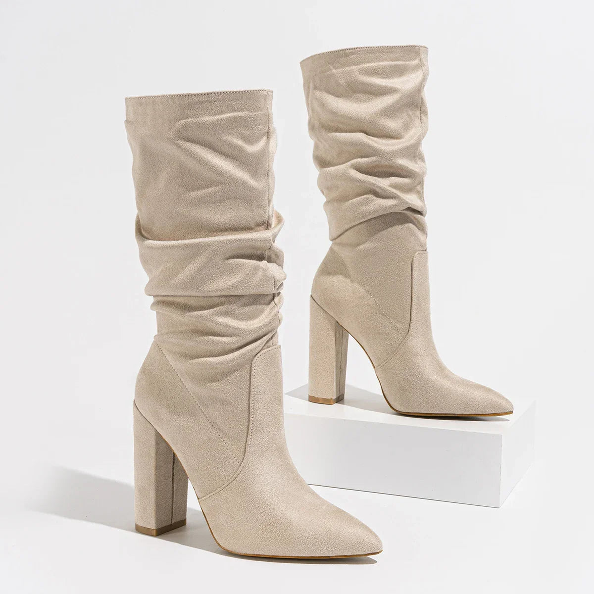 Camille High-Heel Suede Boots