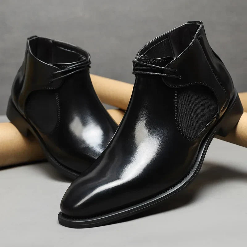 Ethan Cole Leather Chelsea Boots
