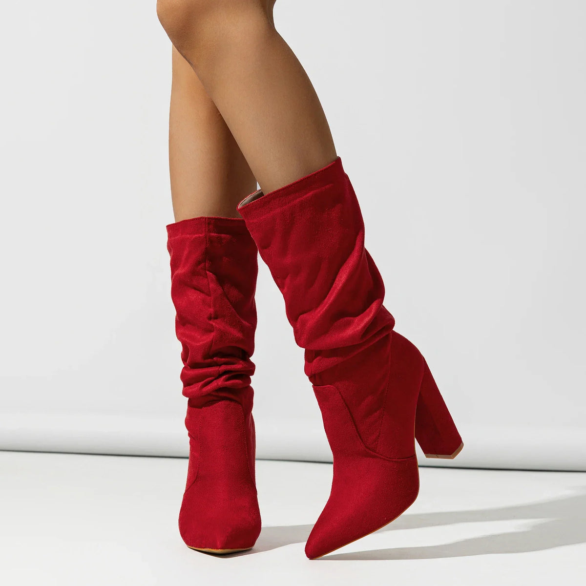 Camille High-Heel Suede Boots