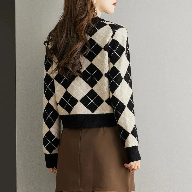 Clara Woods Argyle Top