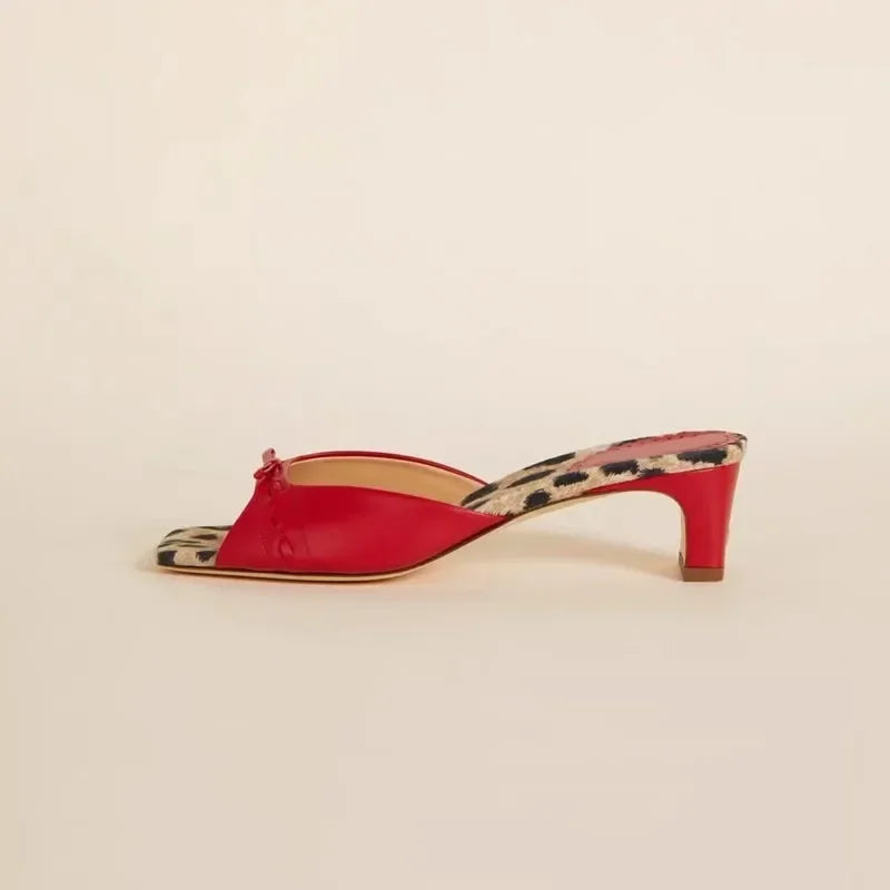 Audrey Stone Mule Heels