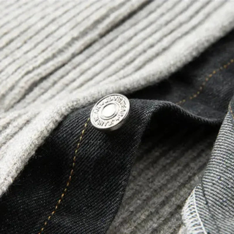 Marcus Merino Denim-Trim Jacket