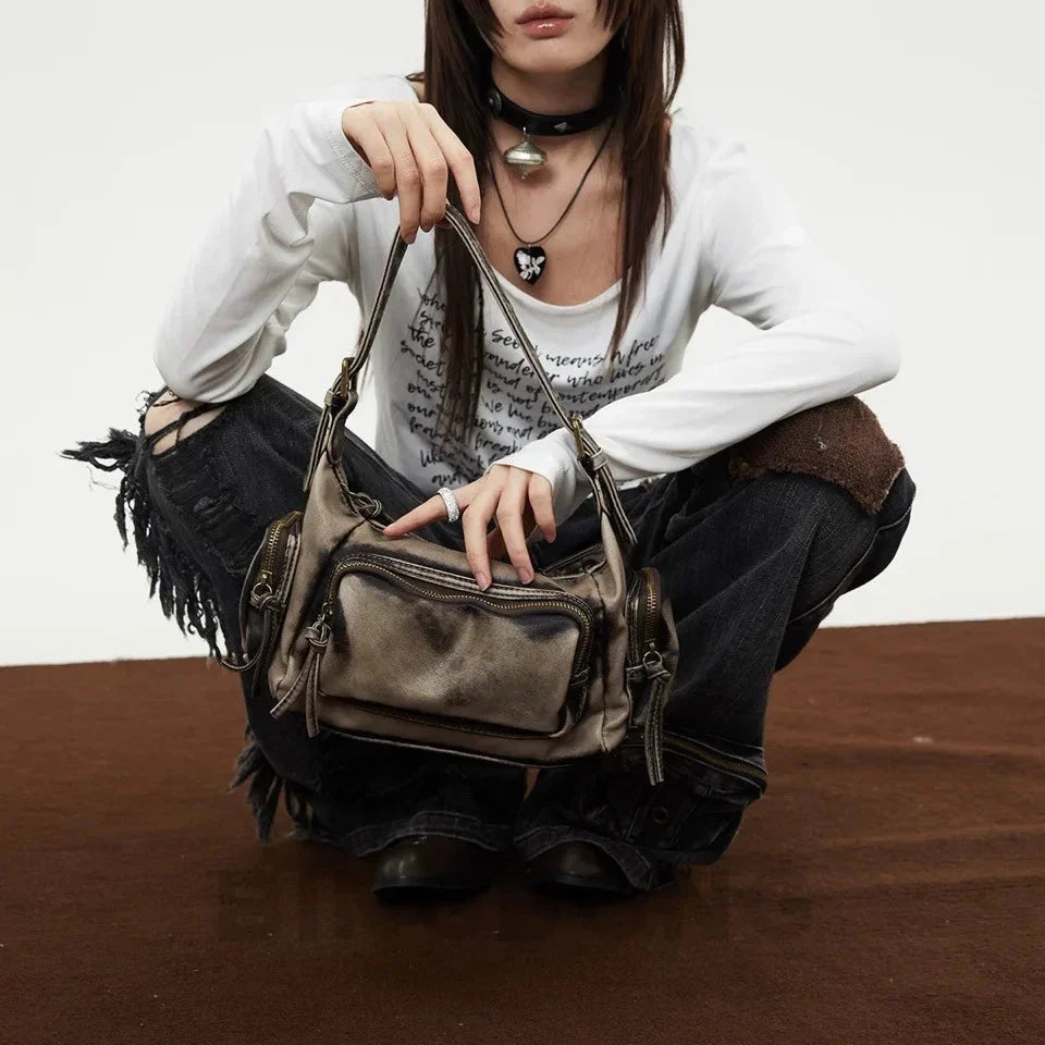 Camille Leather Shoulder Bag