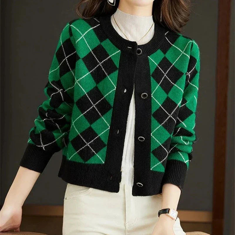 Clara Woods Argyle Top