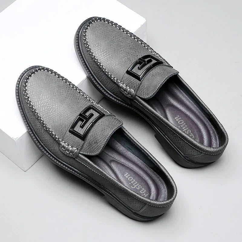 Logan Pierce Textured Leather Loafer