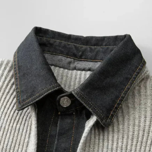 Marcus Merino Denim-Trim Jacket