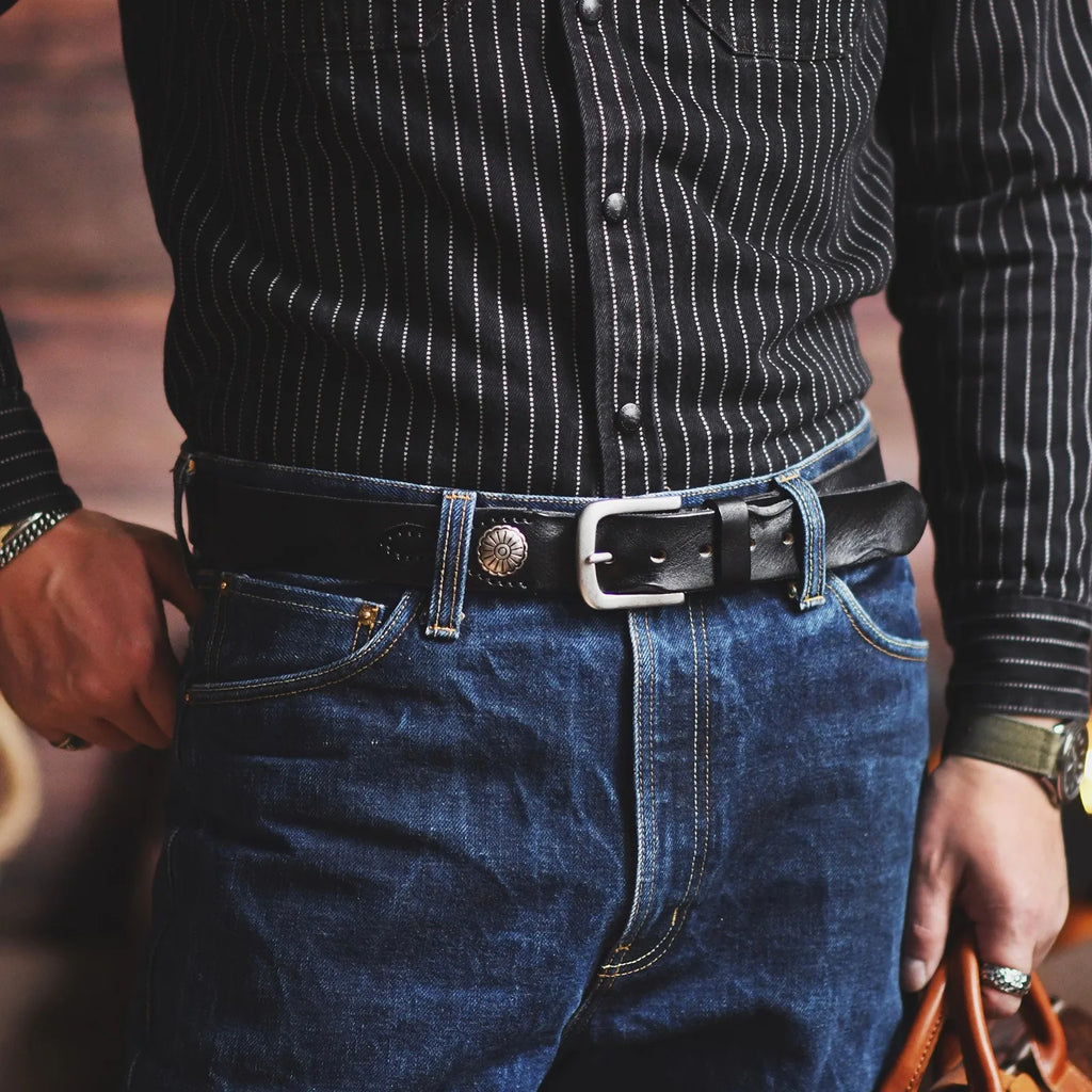 Montreal Saddle Ridge Leather Belt