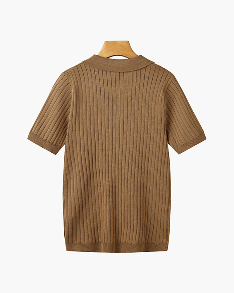 LANGFORD Knitted Polo Shirt