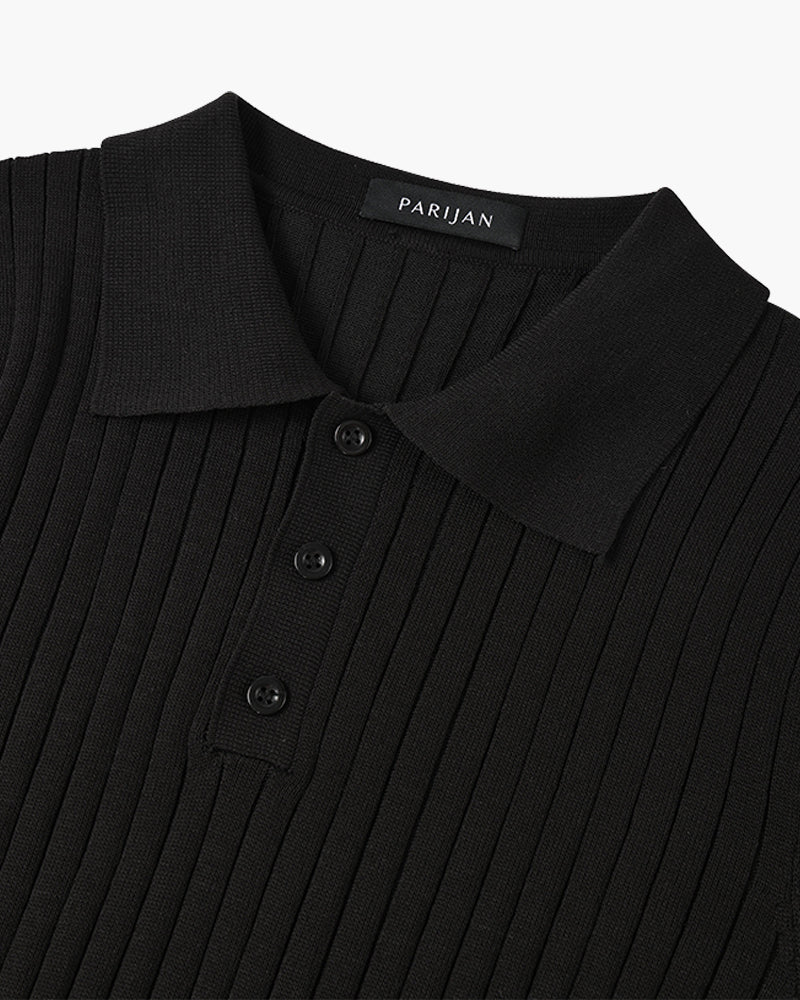 LANGFORD Knitted Polo Shirt