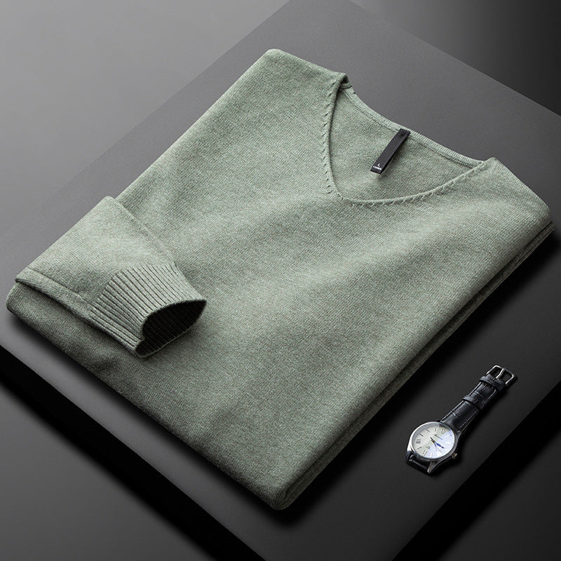 Ethan Cashmere V-Neck Sweater