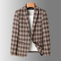 Jacob Mason Plaid Wool Blazer