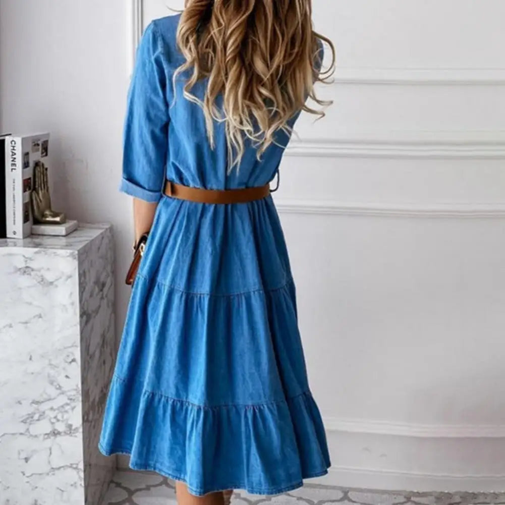 Emma Laurel Denim Shirt Dress