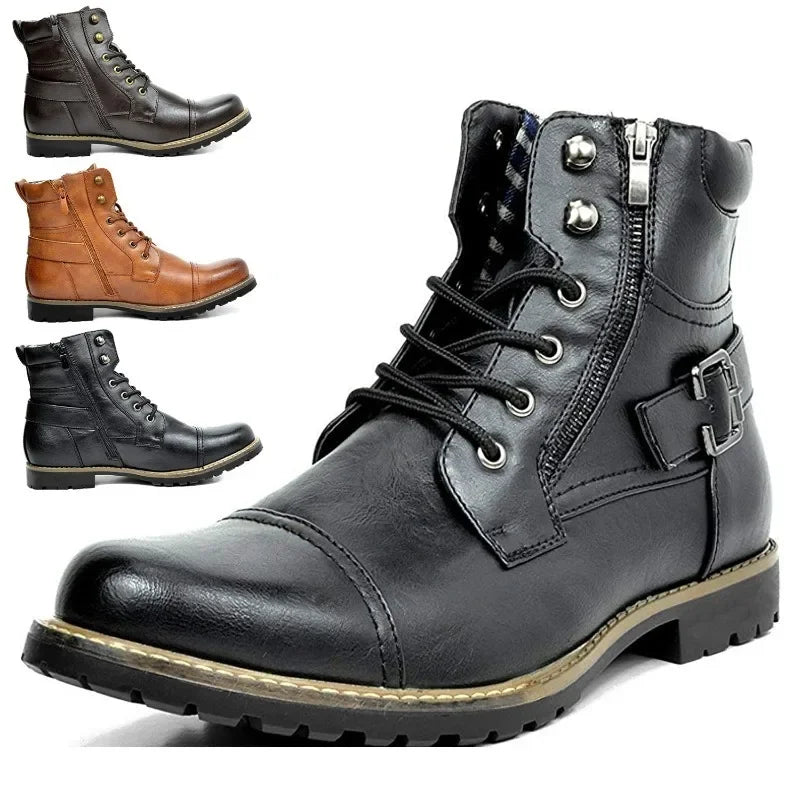 Dan Wellington Lace-up Leather Boots