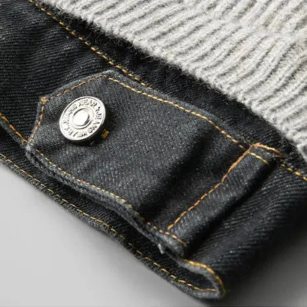 Marcus Merino Denim-Trim Jacket