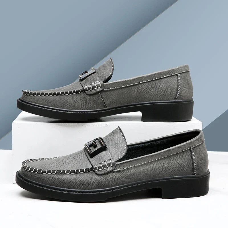 Logan Pierce Textured Leather Loafer