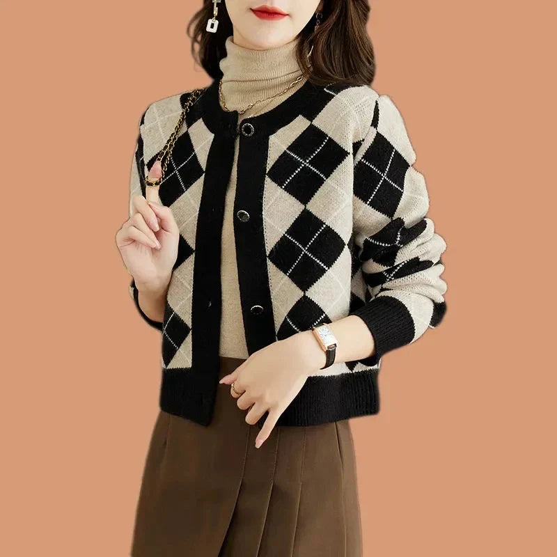 Clara Woods Argyle Top