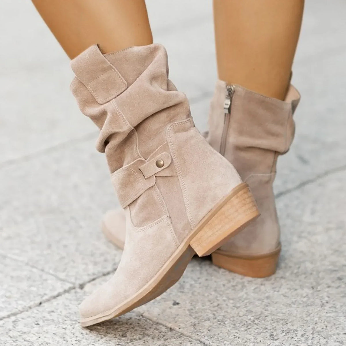 Clara Woods Suede Ankle Boots