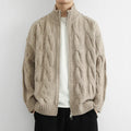 Jacob Mason Cable Zip Cardigan