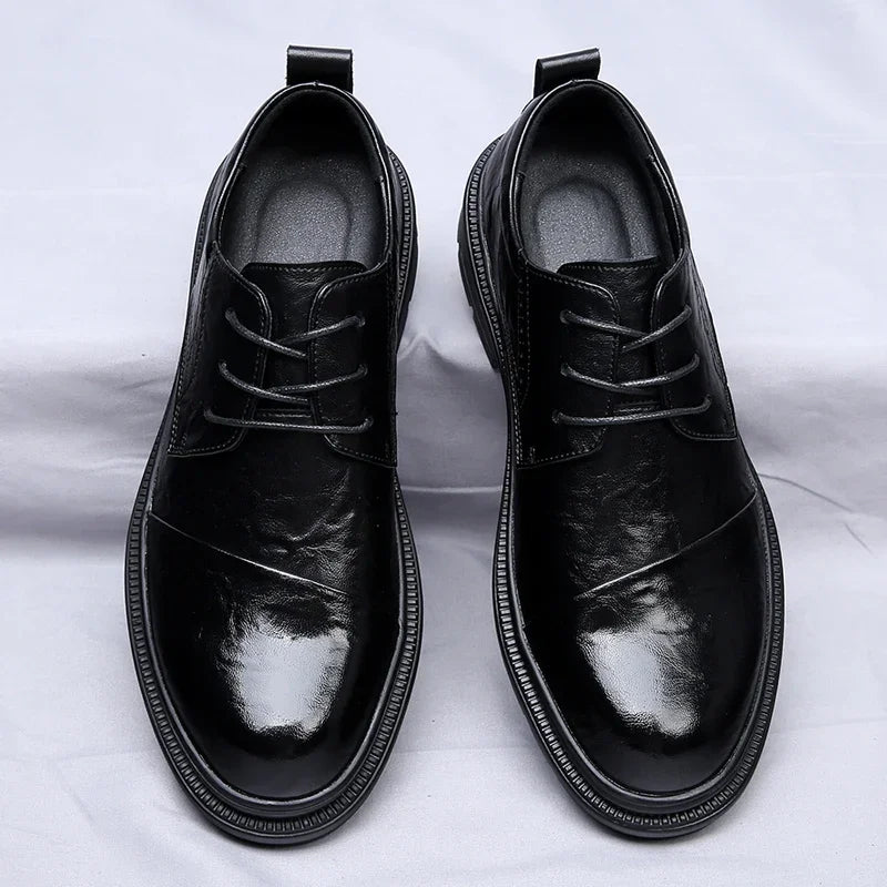 Henry Collins Leather Derby Shoes