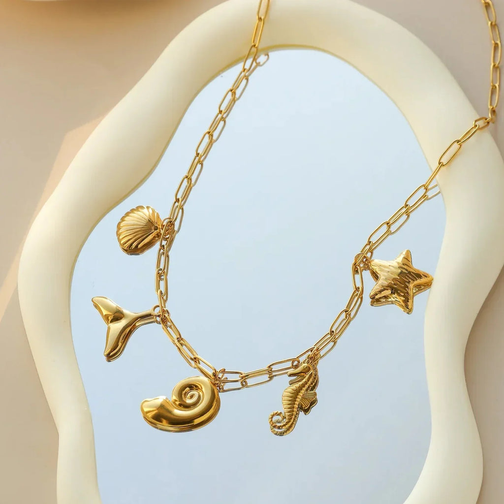 Luna Rose Charm Necklace